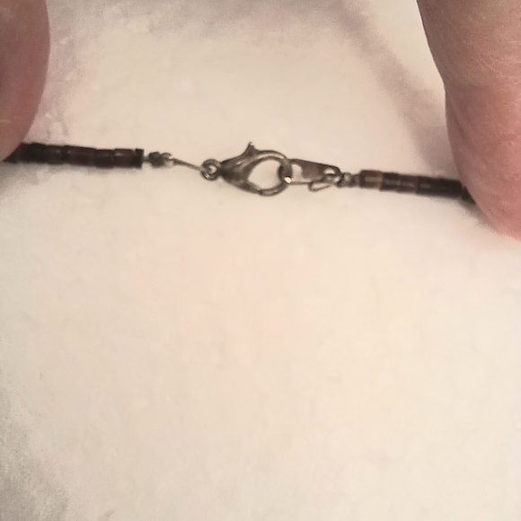 VTG Navajo Necklace Eagle Pendant Reconstituted Turquoise Graduated Discs 24" - Picture 10 of 17